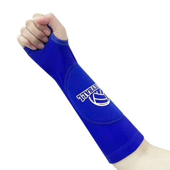 1 Чифт меки Нарукавных ръкави за волейбол, преминаващи през ръка, с Защитно покритие и отвор за палеца, за Защита на волейбол ръце