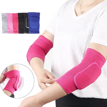 1 чифт налокотников, предпазен бандаж за ръце, защита на лактите и коленете, защита за волейбол, баскетбол, ластични ръкави