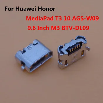 10 бр. Конектор за док-станция с конектор Micro USB За Зареждане Huawei Honor MediaPad T3 10 AGS-W09 9,6 инча M3 BTV-DL09 Конектор За зарядно устройство