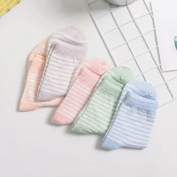 10 бр., четырехсезонные памучни чорапи дишащи за двойки в стил Харадзюку, забавни чорапи до щиколоток за момичета и момчета, топла разпродажба, освежаващ цвят карамел