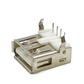 10шт USB 2.0 4Pin A Тип Гнездовой конектор G54 2 крака на 90 градуса за Пренос на данни, конектор за зареждане, печатна платка, кабел SDA