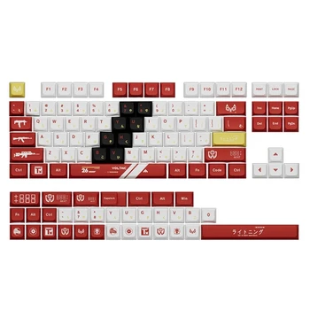 120 клавиши/набор от XDA Profile Персонализирани капачки за комбинации Bloodsport двете капачки за ключове ПБТ-боя за механична клавиатура Cherry MX