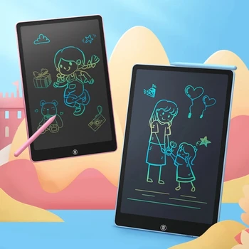16-инчов таблет за писане Дъска за рисуване на Цветна дръжка Детски бележник за рисуване на графити Играчки LCD дъска за въвеждане на ръкописен текст Магическа дъска за рисуване