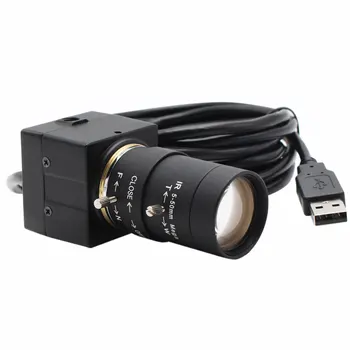 2-Мегапикселова Уеб камера H. 264 MJPEG Full HD, за PC С Ръчно увеличение, Обектив с Променливо Фокусно Разстояние, Мини-Подключаемая и Воспроизводимая UVC USB-Камера за видео Конферентна връзка на Лаптоп