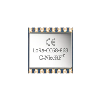 2 бр, Модул за безжична радиоприемник LoRa-CC68 Suzan, сертифициран, CE, SPI, 868 Mhz, 160 Mw, с Малки размери и ниска цена, Чип LLCC68