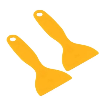 2X Винил Фолио, Амбалажна Жълта Пластмасова Фолио за Пречистване на Стъргало За Отстраняване на въздушни Мехурчета Етикети Инструменти За Монтаж