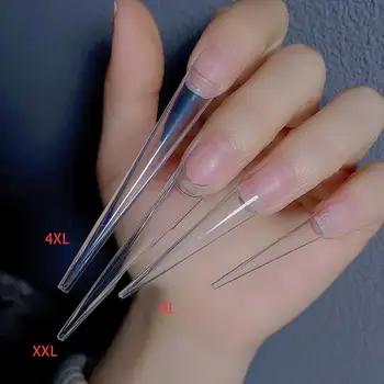 300-500 бр. женски супер дълги режийни ноктите за домашен дизайн нокти 