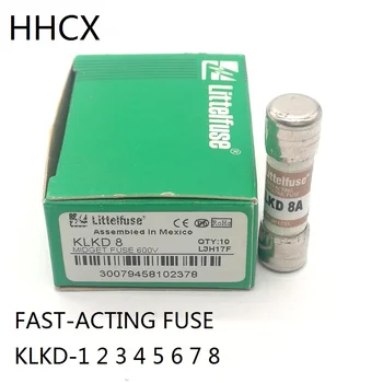 5 Бр./много бързо действие керамичен предпазител KLKD 600V-1 2 3 4 5 6 7 8 Размери: 10X38