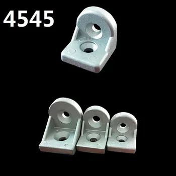5 бр./лот, L-образна форма, 4545 Ъгъл на завъртане, алуминий, под всякакъв ъгъл, ъглови скоби, Свързващи фитинги за профил, единични скоби