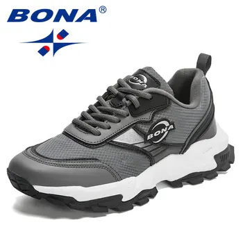 BONA 2023, Нови дизайнерски маратонки за бягане, Леки, дишащи маратонки, мъжки маратонки за бягане, Спортни обувки за тренировки, мъжки