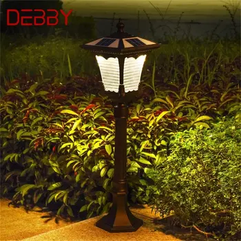 DEBBY Улично осветление за косене на трева, слънчеви ретро кафявия градински лампи, led водоустойчива IP65, домашна декоративна за дуплекс