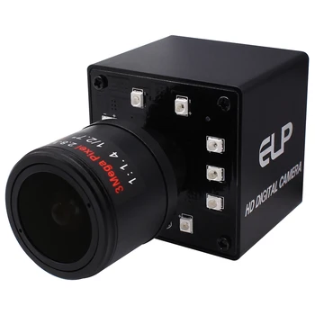 ELP 5MP USB Камера Уеб Камера Full HD USB IR с камера Мини е Инфрачервена уеб камера за нощно виждане USB2.0 с варифокальным обектив 2,8-12 мм
