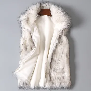 Faux Fur Vest Women Plus Size Пухкави Short Faux Fur Vests Fur Coat Gilet Fourrure Autumn Winter Overcoat Зимно Яке Дамски