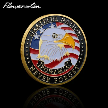 [FlowersLin] Приятните нация, Съединените Щати Никога не забравя Възпоменателна монета US Great Eagle Challenge, колекционерски магазини има монета