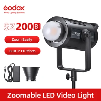 Godox SZ200Bi 200 W 2800-6500 До, двуцветен led светлини за запис на видео в реално време