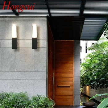 Hongcui Открит тела-аплици Водоустойчива IP65 led модерен стенен лампа Творчески декоративен двор, градина, веранда, Тераси.