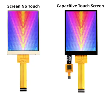 IPS 2,8 инча RGB565 Цветен 18PIN SPI TFT LCD Капацитивен екран (сензорен екран/без допир) ST7789V 6P GT911 Контролер 240 (RGB) * 320