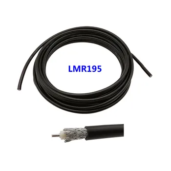 LMR195 RF коаксиален кабел 50 Ома с малки загуби на Тел Удължител за антена косичка сигнален кабел 1/2/3 метър за локална мрежа Wi-Fi рутер