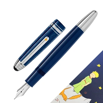 MB Special Edition Petit Prince Тъмно синя писалка от смола 149 за писма в офиса, дръжки-роллеры със сериен номер