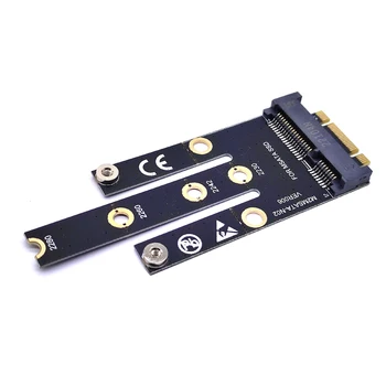 NGFF M. 2 B + M Ключът към mSATA Mini PCI-E PCI-Express SATA 3,0 SSD Штекерный конвертор Адаптер Странично Карта за 2242/2260/2280 M2 NGFF SSD