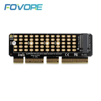 NGFF M Ключ M. 2 NVME AHCI SSD ДО PCI-E PCI Express 16x x4 Адаптер Странично Card Конвертор За XP941 SM951 PM951 A110 SSD