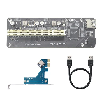 PCI E/NVME/Mini PCIE за PCI Странично Card Dual PCI Високоефективен Адаптер с Кабел Конвертор USB 3.0 за Настолни КОМПЮТРИ с Чип ASM1083