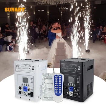 Sunart 600 W Spark Machine панорамен ефект, осветление за DJ-дискотеки, партита, Сватба шоу, концерт, фойерверки, с дистанционно управление DMX
