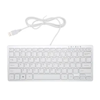 USB Жични клавиатура 78 клавиши-ножица 13 клавиши с led индикатор за Клавиатурата за MacBook Pro Air Mini за настолни КОМПЮТРИ с Windows