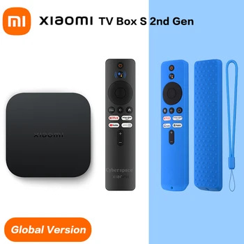 Xiaomi Mi S 2-ро поколение 4K TV Box и дистанционно управление Силиконов калъф Xiaomi TV Smart Voice дистанционно управление устойчив на удари аксесоар