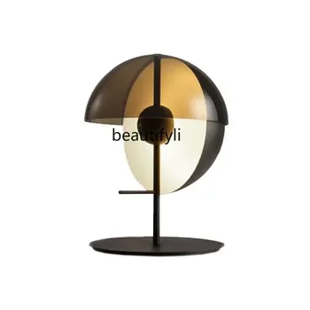 lt Постмодернистская креативна стъклена Слънчева настолна лампа за дневна, спалня, работен кабинет, прикроватной нощни шкафчета, под лампа за дома в скандинавски стил