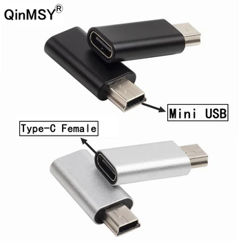 Адаптер Mini USB to Type C 5-Пинов Mini USB to Female USB Type C За Пренос на данни GoPro MP3 Camera PC Conventer