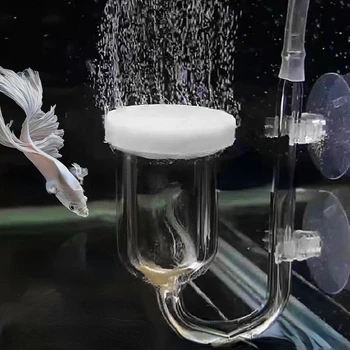Аквариумная Система за CO2 Дифузер U-Образна Стъклена Огъване на Тръби Издънка Аквариум За Риби CO2 Пузырьковый Спрей Реактор Аксесоари За Аквариум