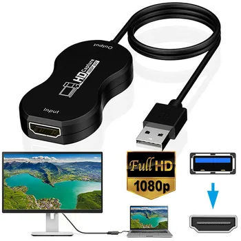 Видео на телевизор 3,0 USB HDTV HDMI Конвертор за лаптоп 1080P LCD HD кабел-Адаптер За PC Адаптер с Два Монитора Адаптер за лаптоп