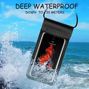 Водоустойчив калъф за телефони, калъф за мобилен телефон със сензорен екран, чанта за гмуркане на сухо, калъф с шейным колан за iPhone Samsung Meizu