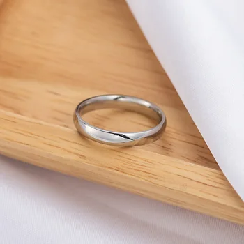Волфрам, годежни пръстени със защита от надраскване и за жени и мъже, прости класически сватбени пръстени за двойки, основни бижута