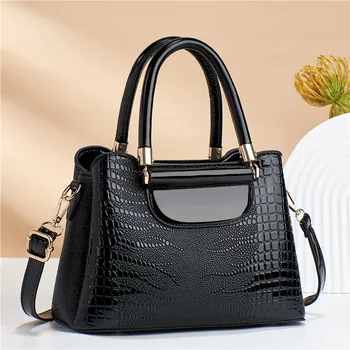 Дамска чанта, чанта за през рамото от изкуствена кожа, с висококачествена дамска чанта, модни сандали за момичета, дизайнерска чанта с голям капацитет, женствена чанта
