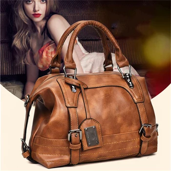 Дамски ретро луксозна чанта-портфейл Нова мека кожена чанта на рамото дизайнерски ежедневни бизнес чанта с високо качество пътна чанта