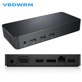 Двойна док за споделяне на видео, USB 3.0 с чип Displaylink USB 3.0 към HDMI, VGA сплитер Displayport, VGA изход/DP/HDMI за Mac win10/8
