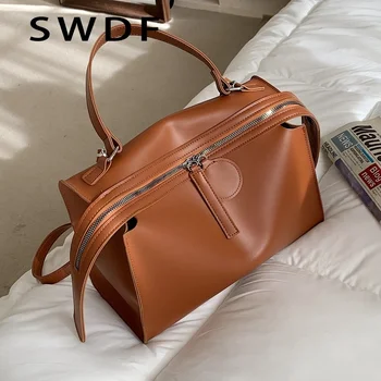 Дизайнерска дамска чанта 2023, Нова дамска чанта през рамо, Голяма Простор, Благородна Женска чанта-месинджър от изкуствена кожа, Дамски Чанти-мъкна