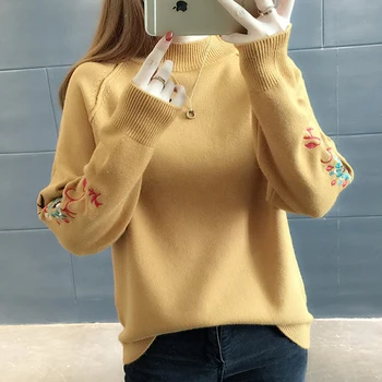 Евтино на едро, новост 2018, есен-зима, хит на продажбите, женски модерен случайни топло красив пуловер G201