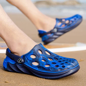 Ежедневни обувки, мъжки сандали, летни дишащи меш плажни чехли за баня в римски стил, за двойки, поролоновые бегунки, камуфляжные мъжки сандали за гмуркане