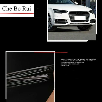 За 2 бр. Фолио за автомобилни Фарове Vinyl Срещу Надраскване Прозрачна Черна Стикер от TPU за Audi A3 S3 RS3 8V 2014 2020 Външни Аксесоари