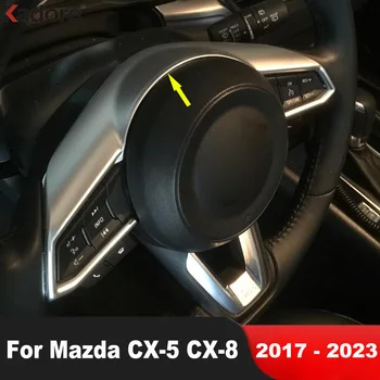 За Mazda CX5 CX-5 KF CX8 CX-8 2017-2019 2020 2021 2022 2023 Червен автомобилен Волан, Хастар Декоративни, Интериорни Аксесоари