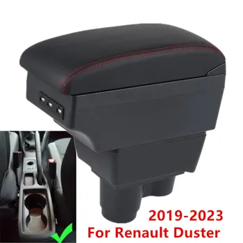 За Renault Dacia Duster 2 3 Кутия за Оръжие Renault Duster 2018-2023 За Съхранение на Автомобилни Аксесоари, Централна Конзола с USB
