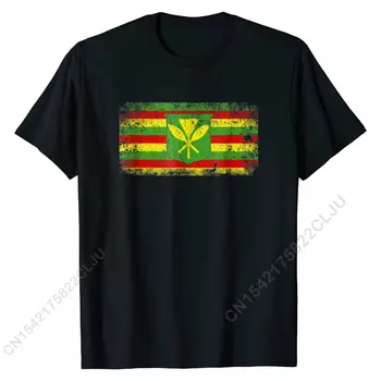 Канака Маоли Хавайски флаг Хавайски гордостта на Проблемната тениска Подарък дизайн на Тениска Забавни памучни мъжки тениски