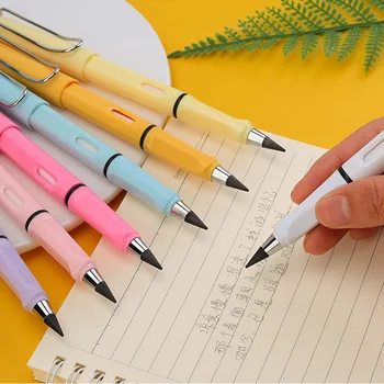 Канцелярская дръжка, нова вечен молив в цвета на черупката, детски ученически пособия за рисуване и гумички за триене, механичен молив