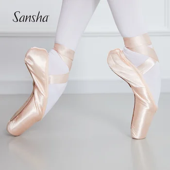 Класически балетные pointe обувки серия Sansha F. R. D с тежка рамка технология Hytrel®, женски танцови обувки за момичета F. R. DUVAL1.0