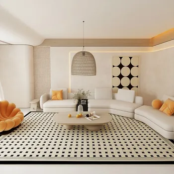 Лесен Луксозен плюшено килим за гардероб, подложки голяма площ за спални, украса на френската хол, ретро-килими, домашен моющийся подложка за пода