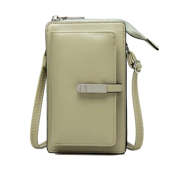 Лятна нова чанта за мобилен телефон със сензорен екран от Япония и Южна Корея, малка прясна сгъваема чанта на едно рамо с вертикален цип му