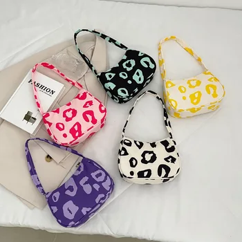 Мини-скъпа дамска чанта-скитник, модерна чанта с леопардовым принтом, чанта-клатч, женска малка чанта през рамо